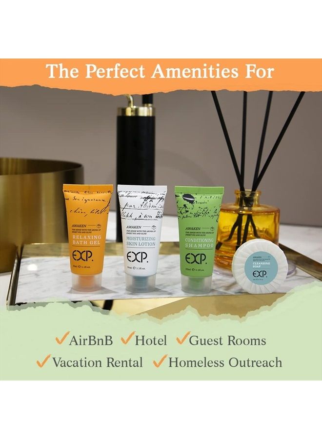 OPPEAL.HOSMALL OPPEAL EXP Series| 200 PK 1 oz Hotel Size Amenities Bulk | 50 Sets Each Contains Shampoo & Conditioner 2 in 1, Body Wash, Body Lotion and Soap Bar | Ideal Size for Hotel/AirBnB/VRBO/Vacation Rental  - Image 4