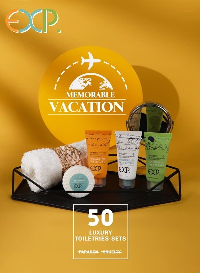 OPPEAL.HOSMALL OPPEAL EXP Series| 200 PK 1 oz Hotel Size Amenities Bulk | 50 Sets Each Contains Shampoo & Conditioner 2 in 1, Body Wash, Body Lotion and Soap Bar | Ideal Size for Hotel/AirBnB/VRBO/Vacation Rental  - Image 2