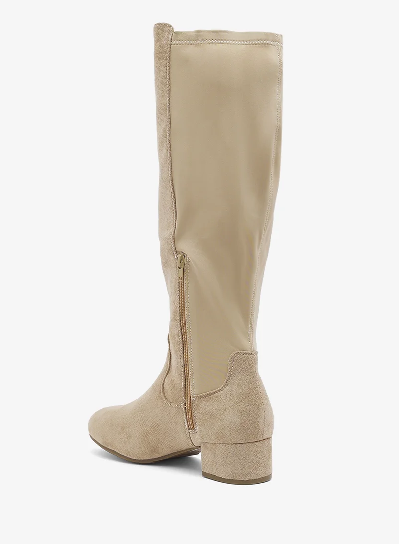 Truffle taupe micro Knee_Boots for Women | Best Price UAE