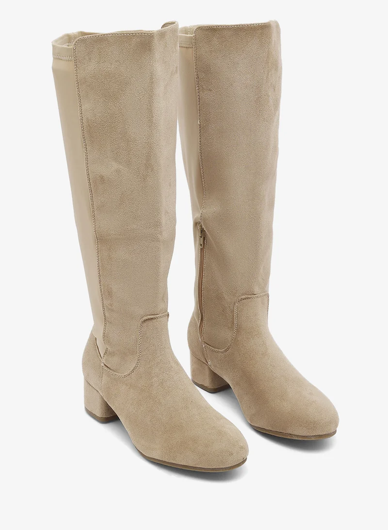 Truffle taupe micro Knee_Boots for Women | Best Price UAE