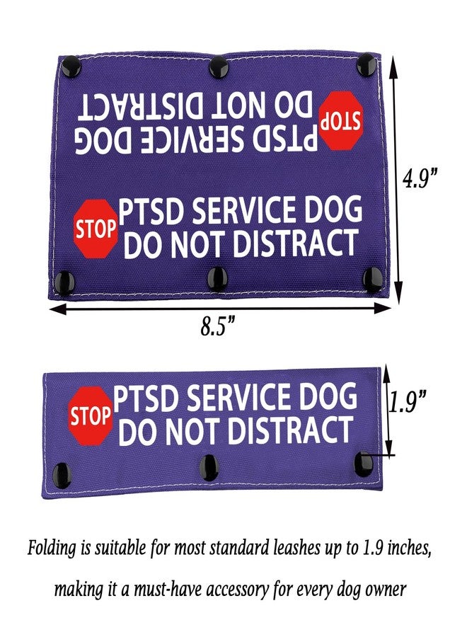 Zuo Bao Service Dog Leash Sleeve PTSD Service Dog Do Not Distract Dog Leash Wrap Social Distancing Gift（PTSD Service Dog） - Image 2