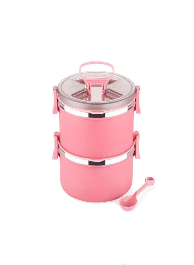 Drumil Big BITE Lunch Box 3 Compartment with Airtight Lid Tiffin with Handle & Push Lock. - Image 4