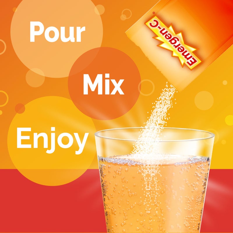 Emergen-C Citrus-Ginger Fizzy Drink Mix, Turmeric and Ginger, Immune Support, Natural Flavors with High Potency Vitamin C, 18 Count - Image 4