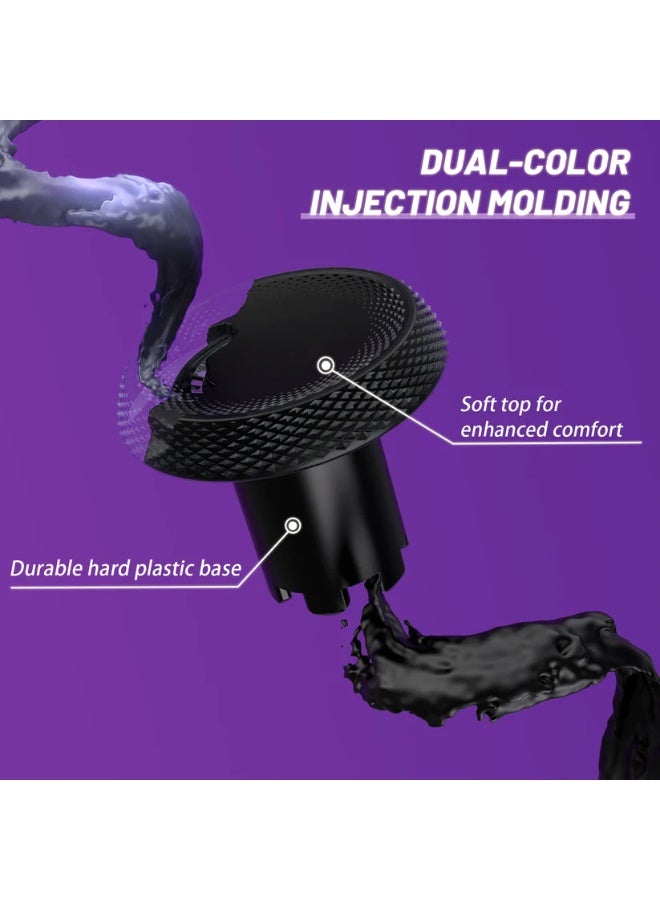 eXtremeRate عصا تحكم eXtremeRate ThumbsGear قابلة للتبديل بتصميم مريح، مزودة بثلاثة ارتفاعات للمقابض المقببة والمقعرة، عصا تحكم قابلة للتعديل لأجهزة تحكم PS5 وPS4 - أسود - Image 4