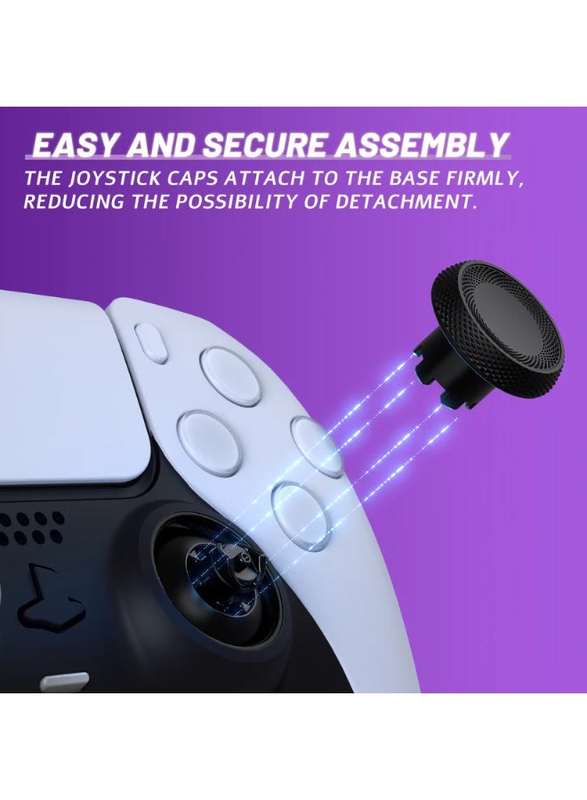 eXtremeRate عصا تحكم eXtremeRate ThumbsGear قابلة للتبديل بتصميم مريح، مزودة بثلاثة ارتفاعات للمقابض المقببة والمقعرة، عصا تحكم قابلة للتعديل لأجهزة تحكم PS5 وPS4 - أسود - Image 5