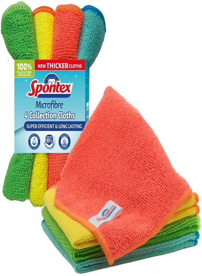 Spontex Microfibre Cloth 4pk - Image 1