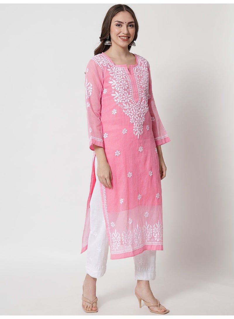 الايا يدوي تشيكانكاري كوتا مستقيمة كورتا مع ينزلق-AL3540 - Image 4