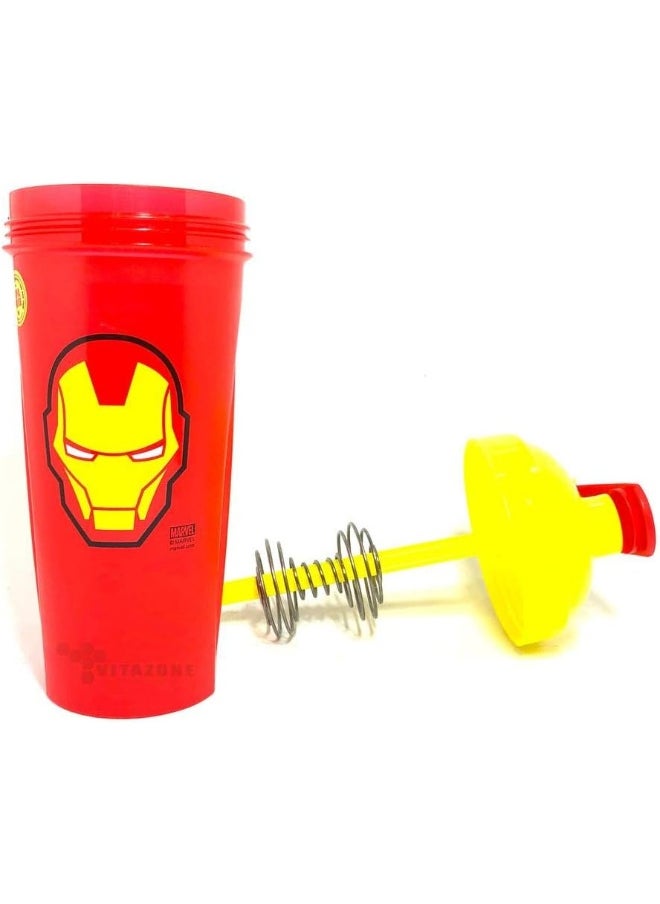 Performa Shakers Marvel Hero Series Shaker, 800 Ml, Iron Man Red/Yellow  - Image 2