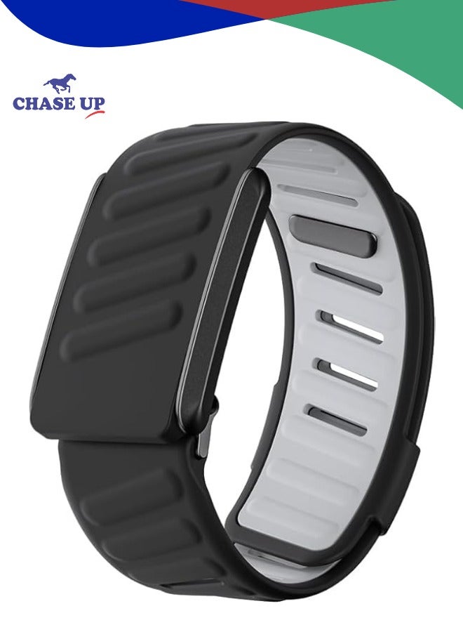 تشيس اب سوار رياضي مريح متين من السيليكون متوافق مع سوار WHOOP 4.0، أساور بديلة رياضية متينة وناعمة من السيليكون للرجال والنساء، مع موصل على شكل حرف U