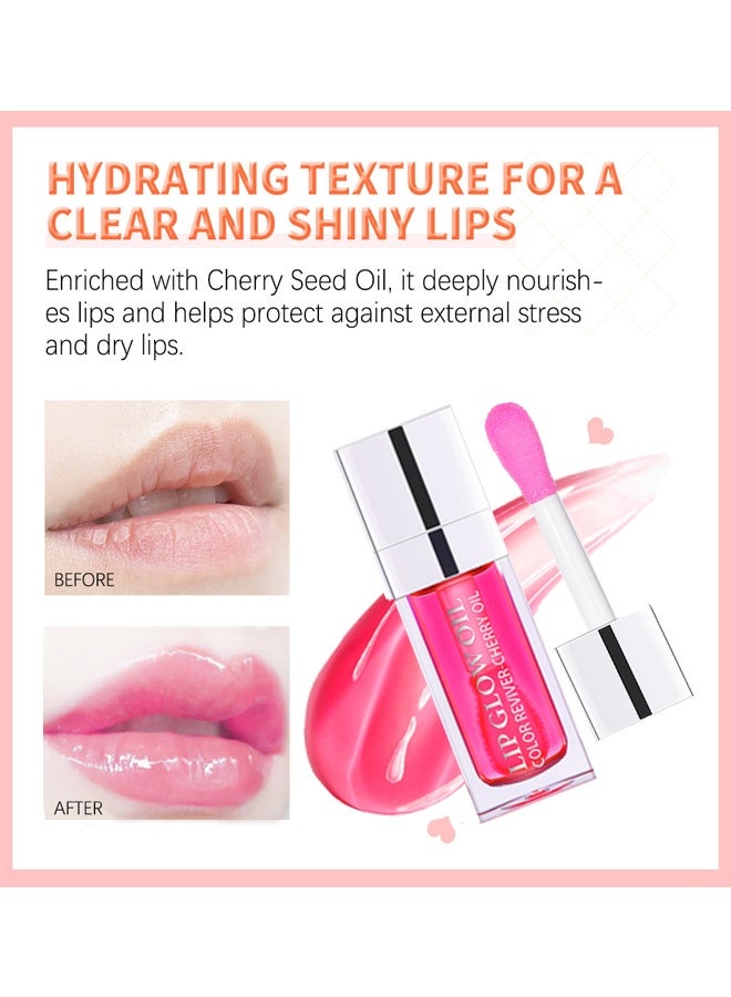 ibcccndc Lip Glow Oil Hydrating Texture For a Clear and Shiny Lips 007 Raspberry - Image 4