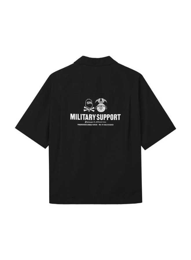 Fingercroxx  Men Military Support Short Sleeve Shirts for Men | Best Price UAE