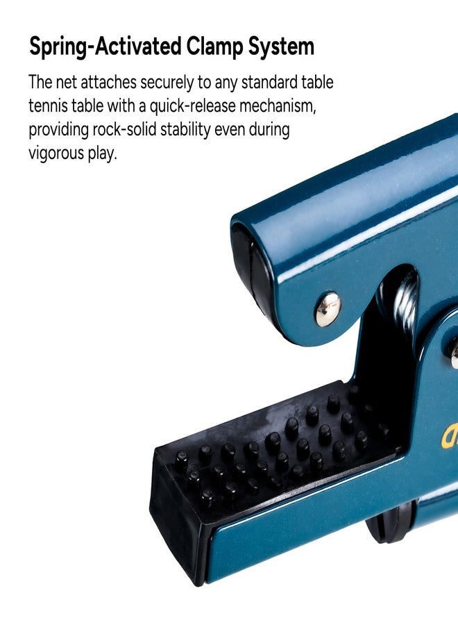 HUNDRED HNDRD Club Series NET and Post Set HTTN-3000 | Professional Clipper-On Net with Spring Clamp System | Durable Alloy Steel Frame | Indoor & Outdoor Use | Easy Setup | Rust-Resistant - Image 2