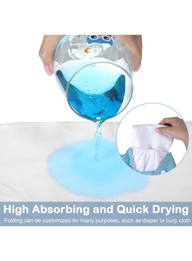 Zomiboo 30 Pack Birdseye Cloth Diapers for Babies with 30 Pcs Diaper Pins Large 27 x 27 Inch Cotton Baby Diapers Reusable Burp Cloths for Babies Boy Girl Toddlers - Image 4