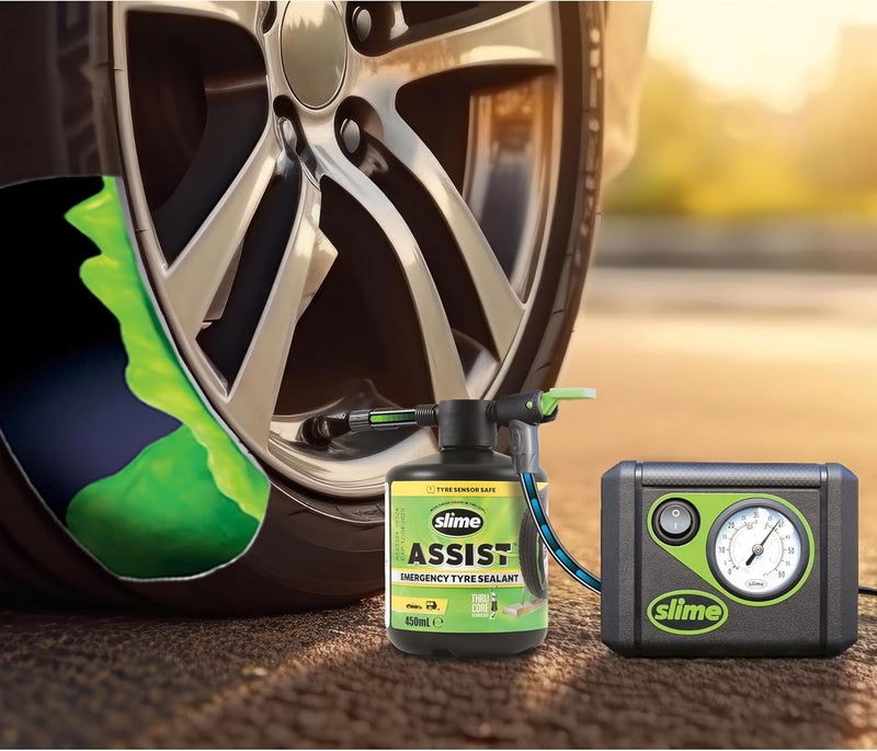 Slime 10188-51 Flat Tyre Puncture Repair Sealant, Assist, Emergency Repair for highway vehicles, suitable for Trucks/SUV, Non-toxic, eco-friendly - Image 3