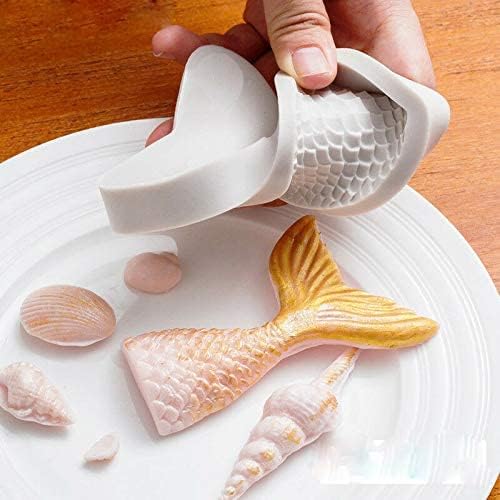 Esslly Silicone Marzipan Mermaid Mould for Cake Decoration, Fondant, Chocolate, Candies, Resin Art | Durable, Non-Stick, Easy to Clean, Flexible | Heat Resistant - Image 4
