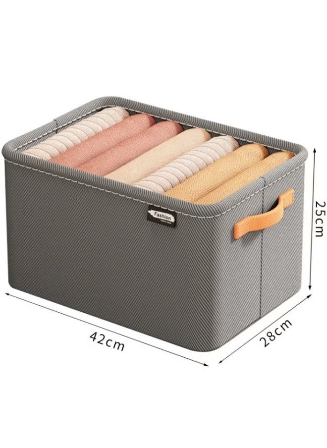 Generic Fabric Storage Box, Cube Closet Storage Organize, Packed Bedroom Clothes Storage Organization Box, Collapsible Fabric Storage Cubes Organizer with Carrying Handles Thickened Steel Frame, Storage Bin  - Image 2