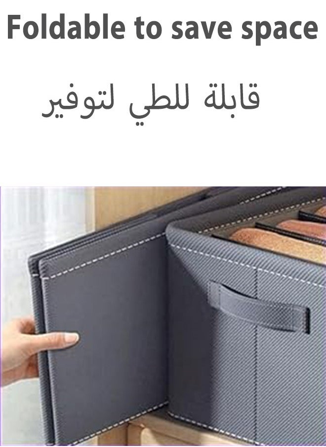 Generic Fabric Storage Box, Cube Closet Storage Organize, Packed Bedroom Clothes Storage Organization Box, Collapsible Fabric Storage Cubes Organizer with Carrying Handles Thickened Steel Frame, Storage Bin  - Image 4