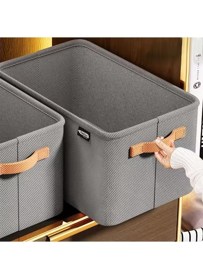 Generic Fabric Storage Box, Cube Closet Storage Organize, Packed Bedroom Clothes Storage Organization Box, Collapsible Fabric Storage Cubes Organizer with Carrying Handles Thickened Steel Frame, Storage Bin  - Image 5