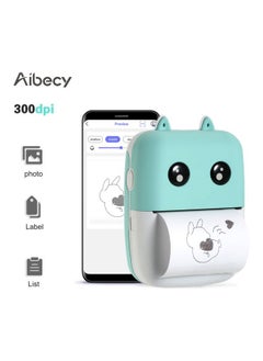 NIBEMINENT Wireless Pocket Thermal Printer With Printing Paper Blue/White  - Image 2
