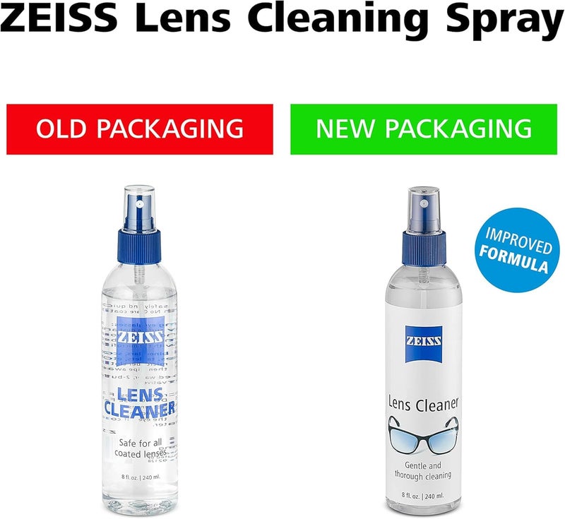 ZEISS Lens Care Pack â€“ 2x 8oz Streak-Free Lens Spray and Microfiber Cloths for Eyeglasses and Optics - Image 2