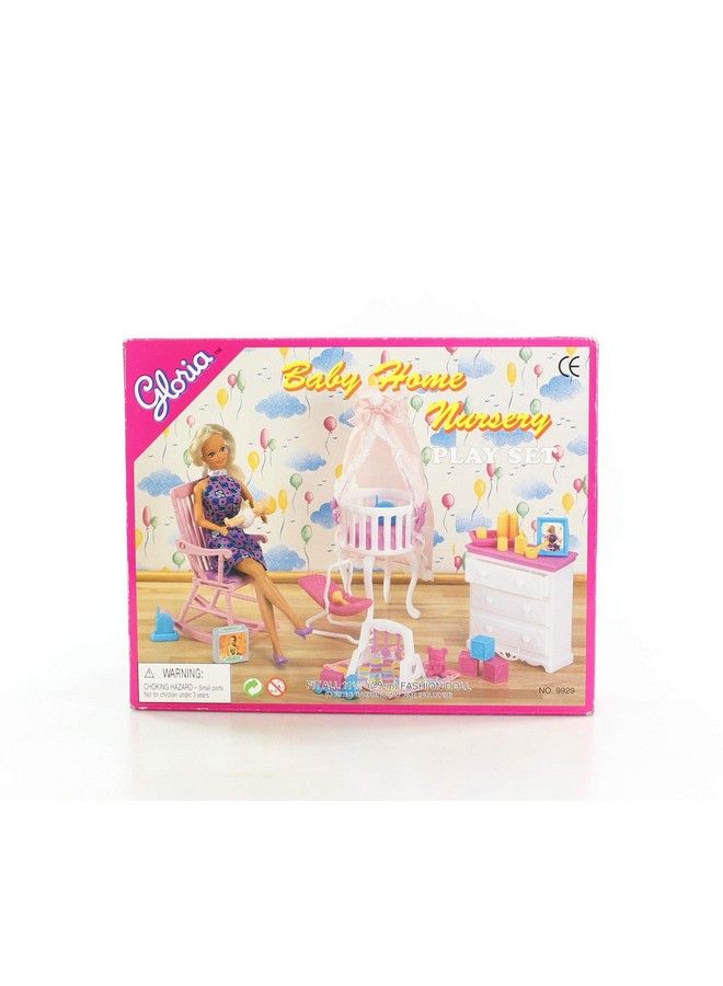 Gloria Dollhouse Furniture Baby Home Nursery Playset - Image 1