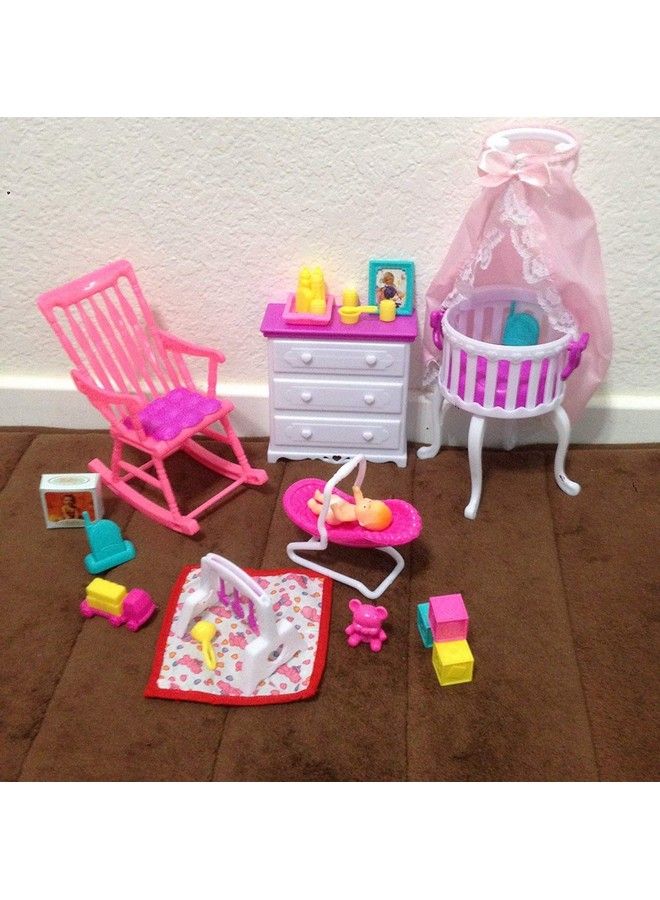 Gloria Dollhouse Furniture Baby Home Nursery Playset - Image 3