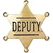 Finduat Metal Western Deputy Badge for Party Favors Supplies School Carnival Prizes Party Bag Gift Fillers - Image 2