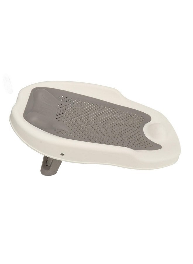 Keenso Foldable Baby Bath Support with Universal Fit, Hollow Pattern Bathtub Holder for Infants, Ergonomic Design, Quick Drainage, Non Slip (Gray) - Image 3