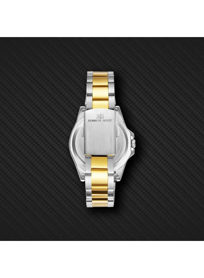 KENNETH SCOTT Green Men's Stainless Steel Analog Watch K23022-TBTH - 40 mm for Men | Best Price UAE