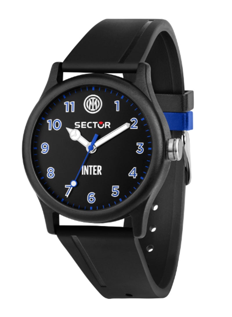 Sector EX-Q 41MM INTER 3H BLACK DIAL BLACK ST - Image 1