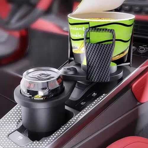 Robustt Dual Car Cup Holder Expander with Adjustable Base, 360 Degree Rotatable Base, Upgraded Expandable Cup Holder Expander for Car, 2 in 1 Multifunctional Automotive Cup Holder Extender (Pack of 1) - Image 3
