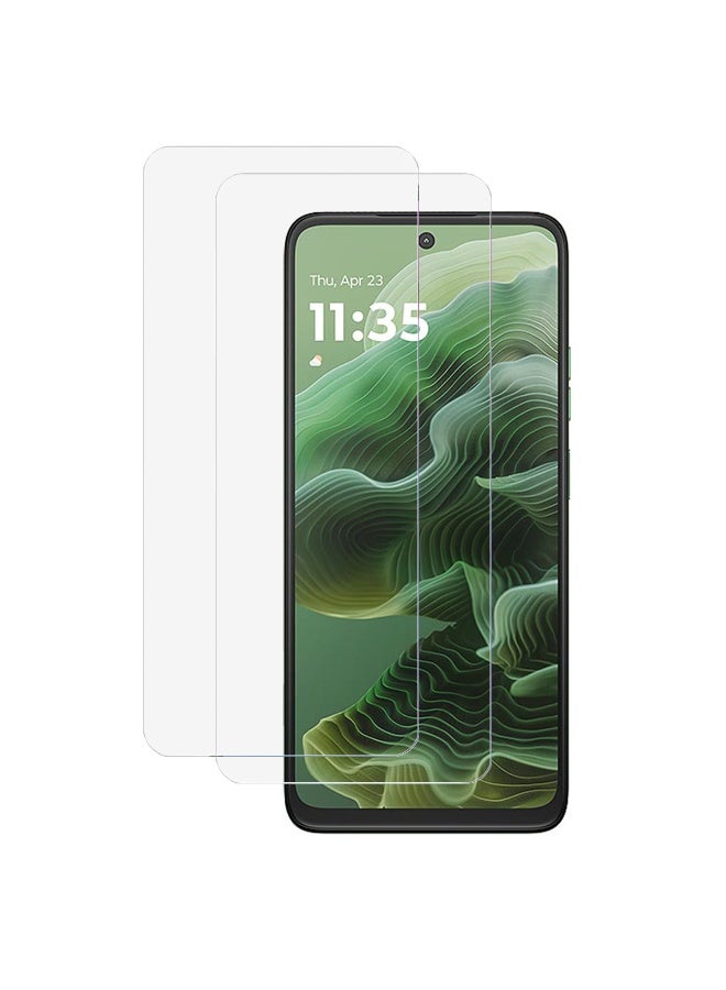 SanHu 2 Piece Pack for Motorola G35 5G Screen Protector - Full Coverage Delicate Touch Tempered Glass Screen Protector for Motorola G35 5G，Clear - Image 1