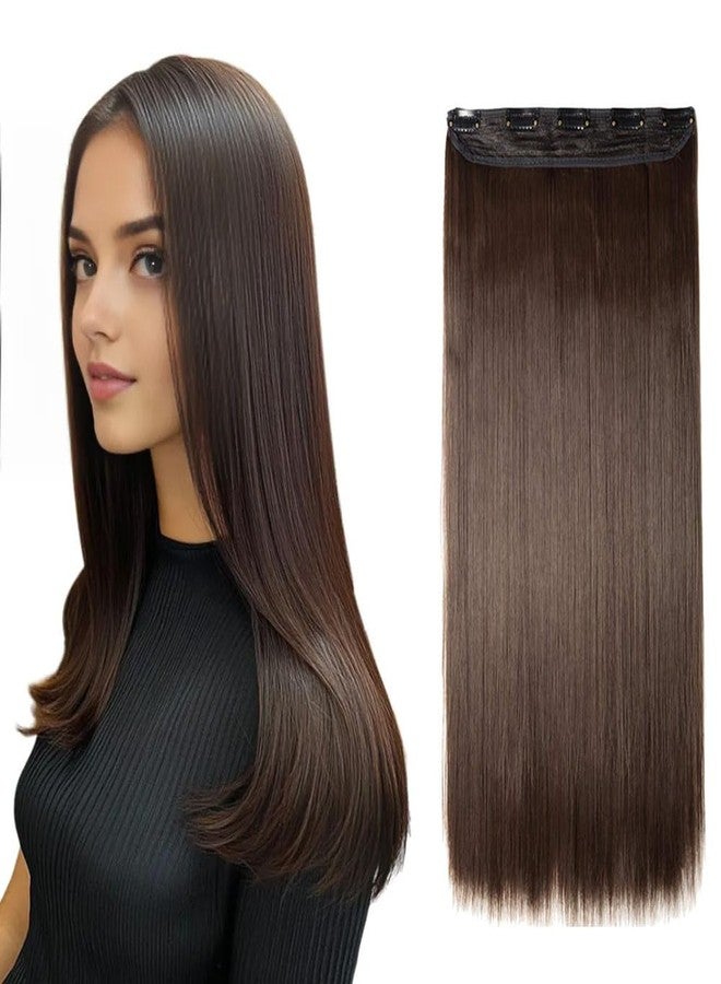 Pinaka Silky Soft Hair Extensions And Wigs Women Straight Hair Extension For Girls To Increase Hair Volume Brown - Image 1