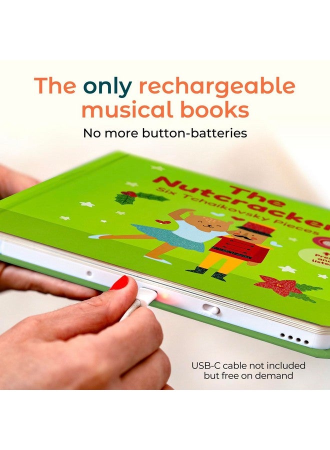 Cali's Books Cali's Books The Nutcracker Book for Children | Rechargeable USB Musical Book for Toddlers 1-3 | The 6 Excerpts from Tchaikovsky's Nutcracker | Ballet Gift for Kids  - Image 2