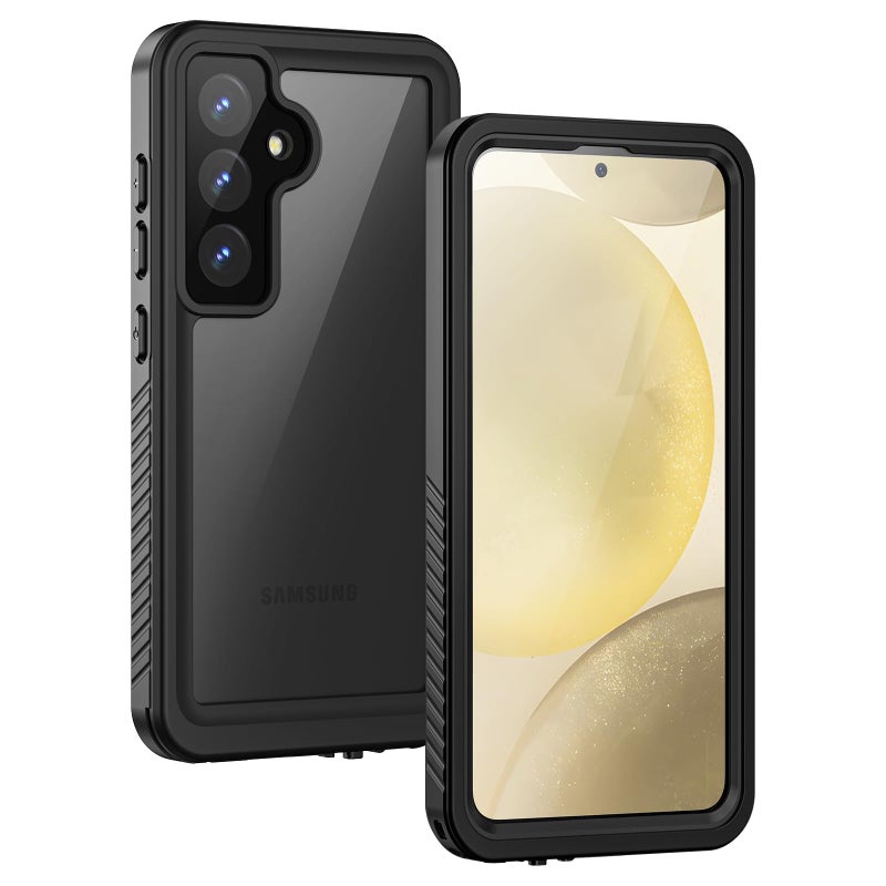 Lanhiem for Samsung Galaxy S24+ Plus Phone Case, IP68 Waterproof Dustproof Case with Built-in Screen Protector, Rugged Full Body Shockproof Protective Cover for Galaxy S24 Plus 6.7 Inch, Black - Image 1