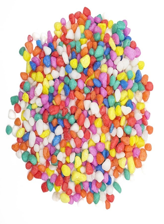 TACOLO Mixed Color Pebbles for Crafts, 0.9 Pound Natural Polished Aquarium Gravel, Decorative Pebbles for Indoor Plants, Turtle Tank, Vase, Succulents Cactus, Garden Landscaping - Image 1