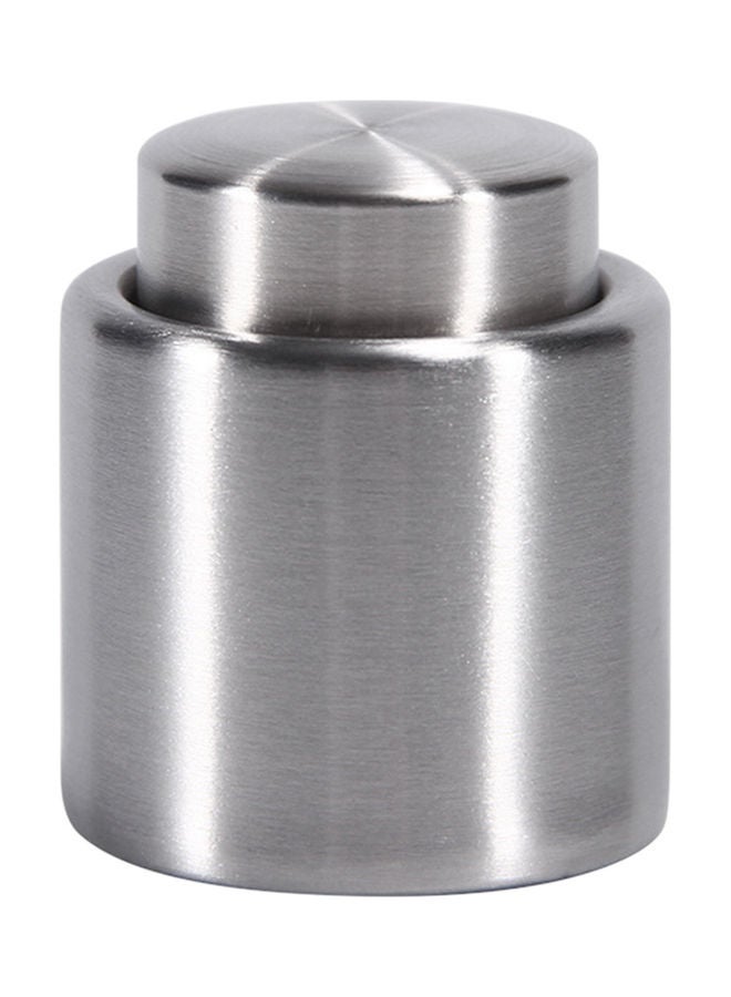 NIBEMINENT Stainless Steel Wine Bottle Stopper Silver - Image 1