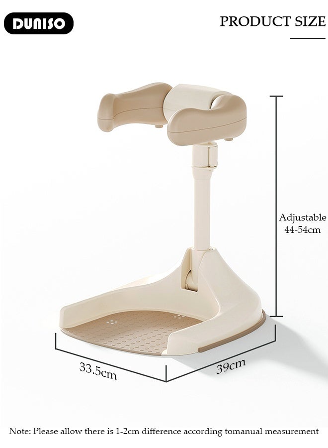 DUNISO حامل استحمام للأطفال قابل للتعديل وقابل للطي مع قاعدة آمنة مضادة للانزلاق، سهل التنظيف ومحمول، دعم للرضع والأطفال الصغار - Image 5
