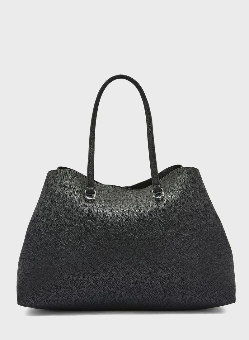 TOMMY HILFIGER Emblem Top Handle Satchel