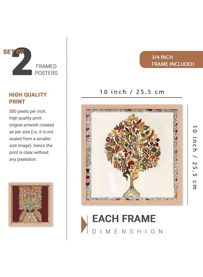 walllane - Beige Colour Wall Art Decor Painting For Living Room Bedroom Office/Painting With Frame Home Decor Items (10 Inch x 13 Inch) Set 4 Cate- 031 - Image 4
