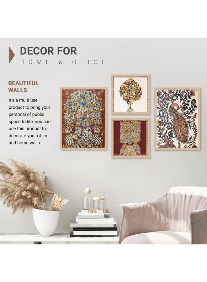 walllane - Beige Colour Wall Art Decor Painting For Living Room Bedroom Office/Painting With Frame Home Decor Items (10 Inch x 13 Inch) Set 4 Cate- 031 - Image 5