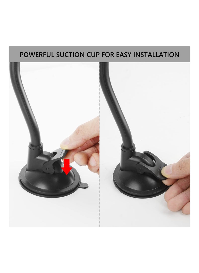 Generic - Adjustable 360° Rotating Hair Dryer Holder Stand with Positionable Arm and Suction Cup, Hands-Free Blow Dryer Bracket for Mirrors and Ceramic Tiles. - Image 1