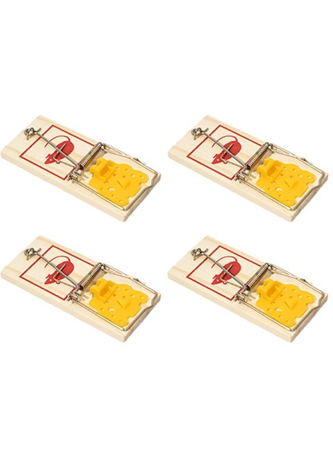 Mouse Traps (Wooden), 4 Traps