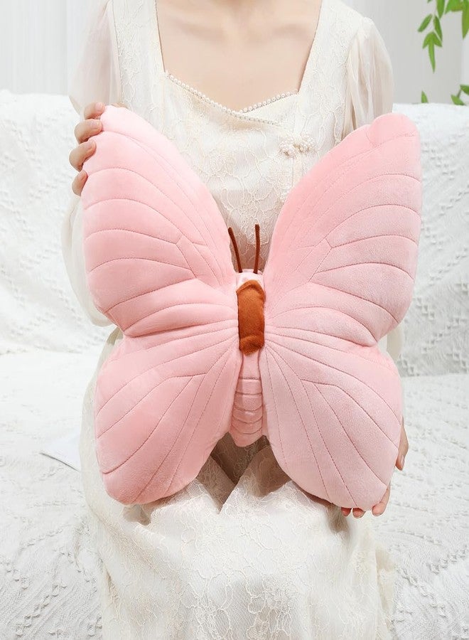 Labauxite Butterfly Shaped Throw Pillow, Soft Butterfly Stuffed Seat Cushion Pad, Plush Pillow Velvet Decorative Animal Pillow for Couch Living Room Bed (Pink) - Image 2