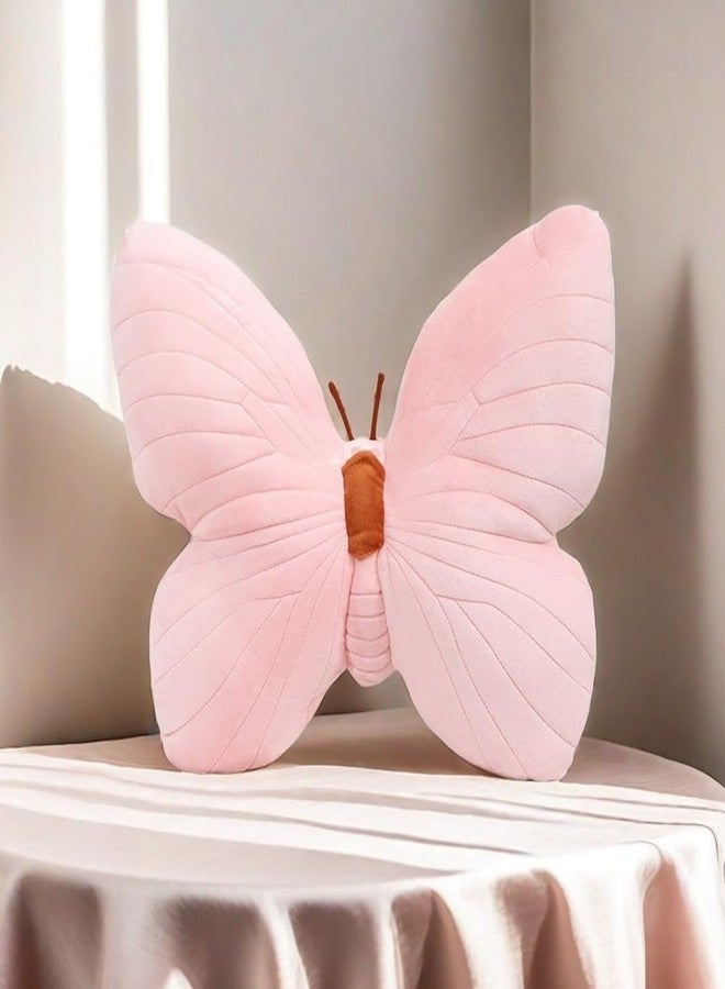 Labauxite Butterfly Shaped Throw Pillow, Soft Butterfly Stuffed Seat Cushion Pad, Plush Pillow Velvet Decorative Animal Pillow for Couch Living Room Bed (Pink) - Image 5