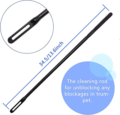 Hysagtek 4 Pieces Trumpet Snake Brush Cleaning Kit, Trumpet Brush Mouthpiece Brush Valve Casing Brush Flexible Brush with Cleaning Rod - Image 4