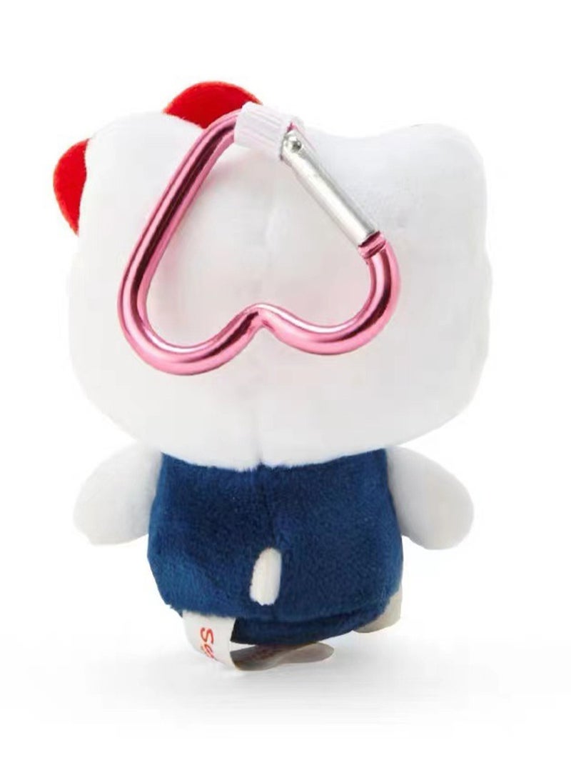 Love Buckle KT Cat Plush Toy Keychain Cute Bag Backpack Pendant Gift  - Image 2