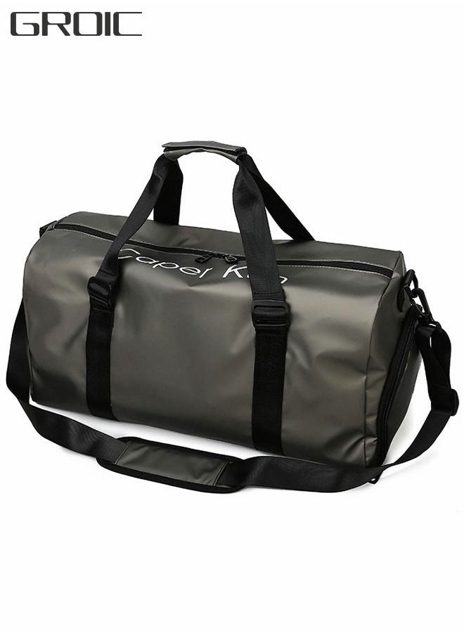 GROIC Sports Gym Bag for Women and Men,Small Sports Duffle Bag with Shoulder Strap and Handbag,Sports Shoulder Bag with Separated Shoe Compartment ,Outdoor Large-capacity Travel Bag  - Image 1