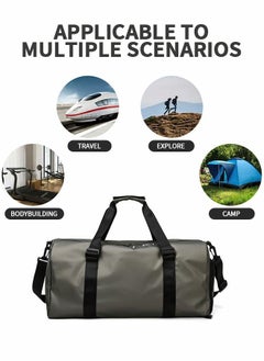 GROIC Sports Gym Bag for Women and Men,Small Sports Duffle Bag with Shoulder Strap and Handbag,Sports Shoulder Bag with Separated Shoe Compartment ,Outdoor Large-capacity Travel Bag  - Image 5