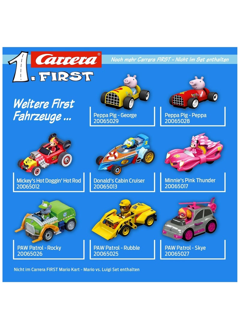 Carrera First Nintendo Mario Kart Track Set | 2.9m Electric Race Track | Dual Racing for Kids & Adults | Scale 1:50 | Includes Controllers
